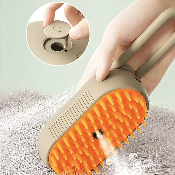 Brosse Anti-Poils avec Spray pour Chien et Chat | Toilettage Facile