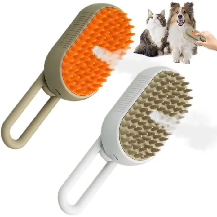 Brosse Anti-Poils avec Spray pour Chien et Chat | Toilettage Facile
